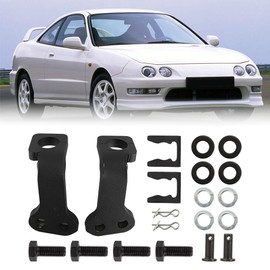AUTOVIC Rear Disc E Brake Cable Brackets Kit W/Bolts for Honda Integra CRX Del Sol Civic Eg 1990+
