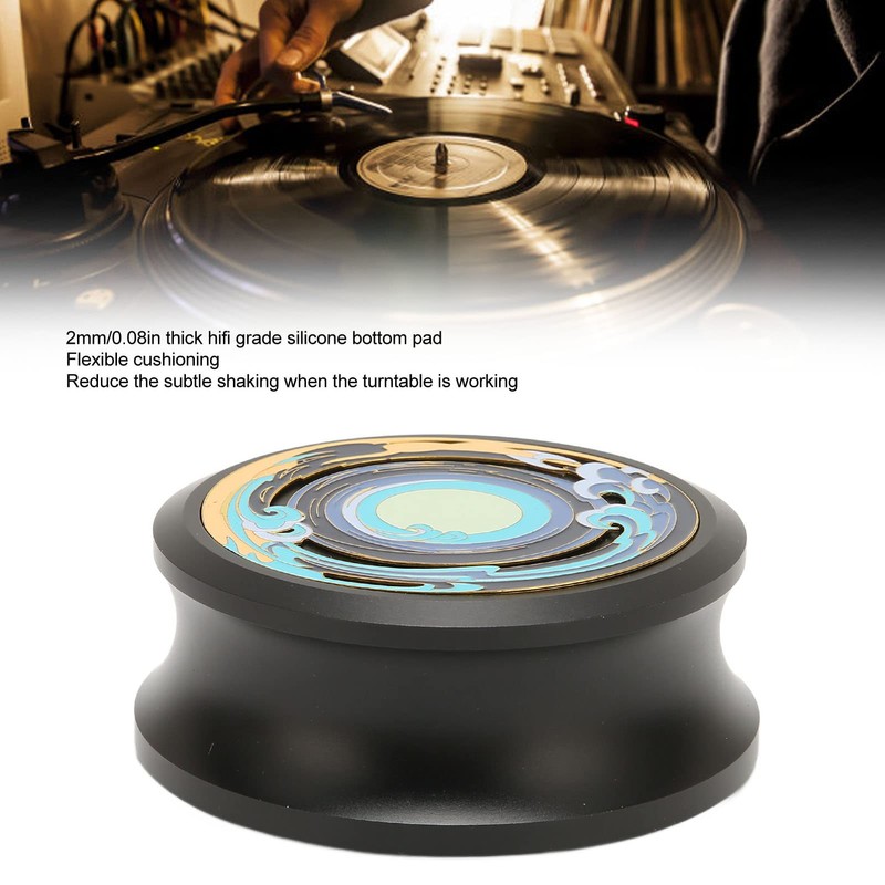 Record Weight Stabilizer, LP Turntable Disc Clamp, Professional Vibration Damping