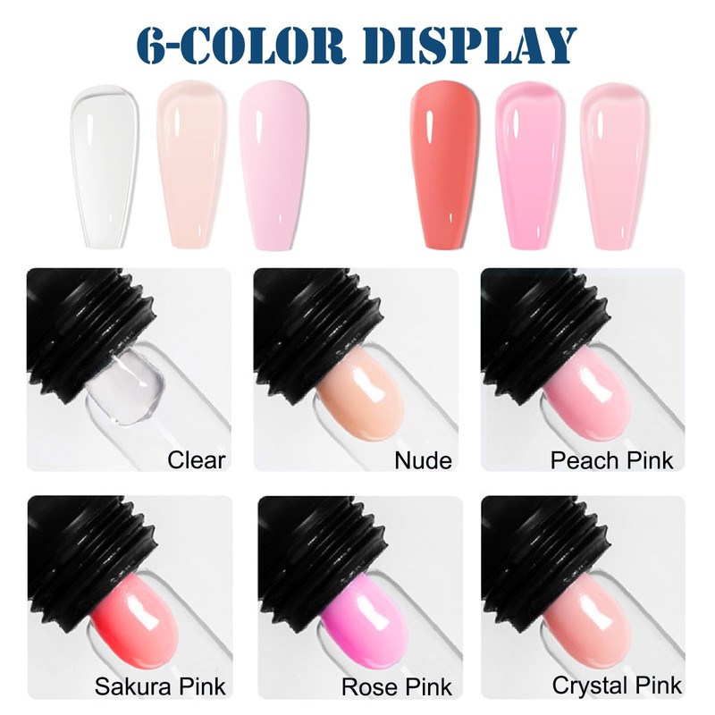 Clear Polygel Nail Builder Gel – Hard Gel for Nail