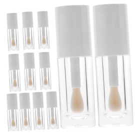 GRIRIW 12pcs Small Lip Gloss Tubes Refillable Containers for Lip Balm Lightweight Portable with Applicator for Makeup Travel Leak Design