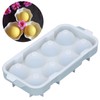 Ice Ball Maker Mold 8Hole Round Silicone Sphere Tray with