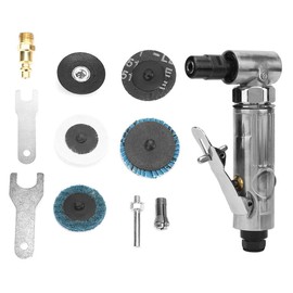 Air Grinder, 90 Degree 1/4 Inch MBSP Pneumatic Grinder Angle Grinder Polishing Grinder Professional Air Compressor Grinder with 2 Inch Grinding Wheel