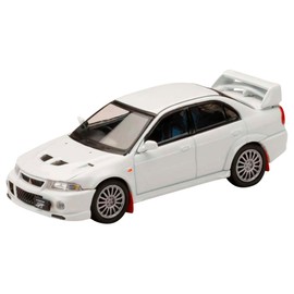 1/64 Mitsubishi Lancer GSR Evolution 6 (CP9A) 1999 w/Mud Flaps Scotier White
