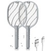 Mosiller Electric Fly Swatter, 3800V Handheld Bug Zapper Racket, Type-C