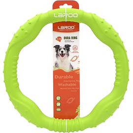 LaRoo Dog Toys for Aggressive Chewers,Floatable Dog Flying Disc,Sizes Dog Tug Toy,Interactive and Tug of War Dog Toy,Funny Teething Toys