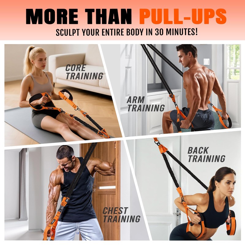 NTIUYOT Pull Up Bands, Heavy Duty Resistance Bands with Handle,