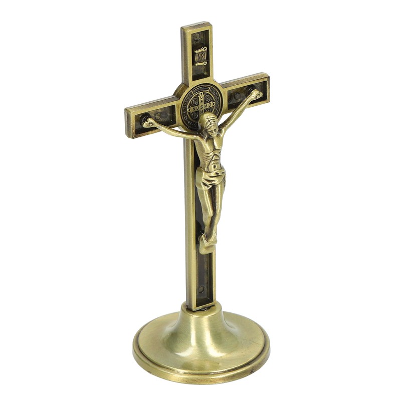 Catholic Cross Hand Made Zinc Alloy Metal Vertical Catholic Crucifix