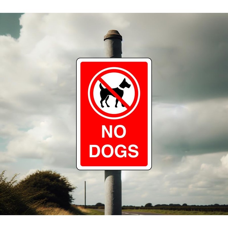 Safety First Display LTD No dogs sign - 1.2mm Rigid