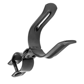 Heavy Duty Fork Latch (Bolt-in),1-5/8" x 2-7/8", Pressed Steel - Powder Coated, Fence Gate Latch with Hole for Padlock(Black, 1-5/8" x 2-7/8")