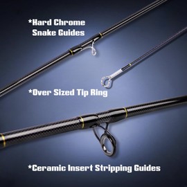 Fiblink Fly Fishing Rod 4 Piece Travel Fly Rod with Fishing Case,Carbon Blank Moderate Fast Action,7'6" 3/4wt to 10' 9/10wt Fishing Pole for Streams,Rivers,Lakes (7'6"-3/4WT-4sec-M.F)