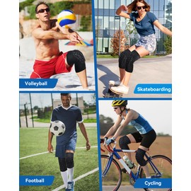 Singahor Knee Pads Sports, Basketball Baseball Knee Brace for Men Women Kids Volleyball,Football, Dance-1 Pair