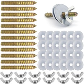 SAHENITEANA 12 Juegos de tornillos para jaula de pájaros, Tuercas de fijación para Soportes de Entrenamiento de Aves,Tuercas y Pernos para la construcción de Perchas para pájaros (M5 * 30/12 piezas)