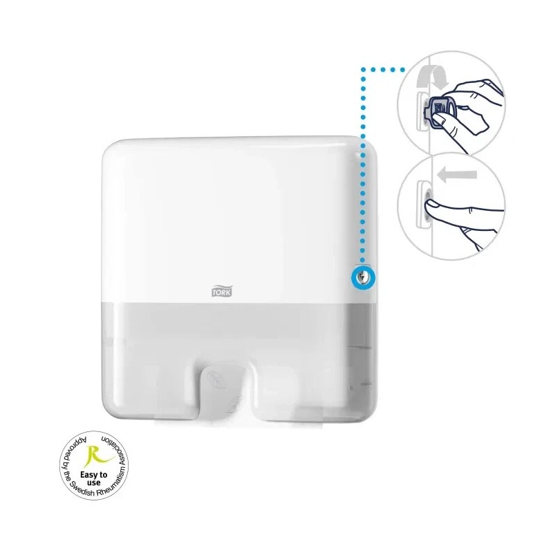 TORK 552120 Xpress Mini Hand Paper Towel Dispenser Elevation Design
