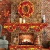 4 Strings Total 26.4 FT Thanksgiving Maple Leaf Tinsel Garlands