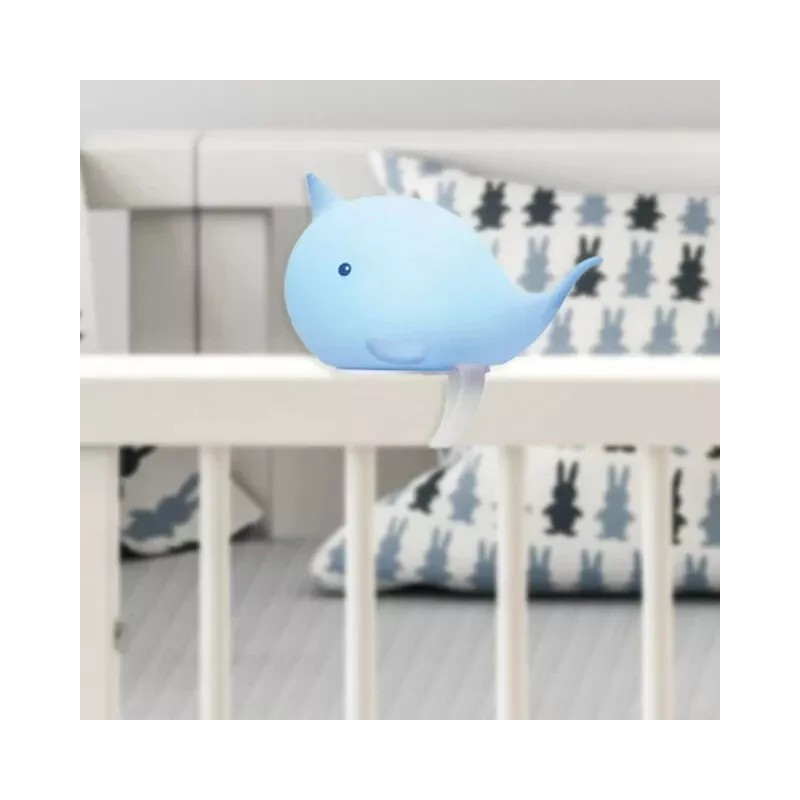 Globe Electric LED Narwhal Rechargeable Silicone Clip-On Kids Night Light