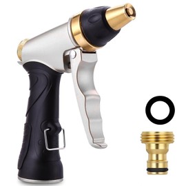 MaiLence Metall Gartenbrause Hochdruck Gartenschlauch Düse, Metall Spritzpistole Gartenschlauch Multifunktions Garten Handbrause, Schlauchspritze für Autowaschen, Haustier Baden, Gartenbewässerung