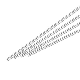 MECCANIXITY 3/16 Inch x 9.8 Inch 304 Stainless Steel Solid Round Rods Metal Lathe Bar Stock for DIY Craft 4 Pcs