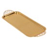 Serving Tray Gold Retro Light Luxury Oblong Water Cup Tea