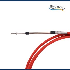 Boat Throttle Control Cable 11.5 (Red) Feet Outboard Rotary Steering Cable for Most Single Station Boats