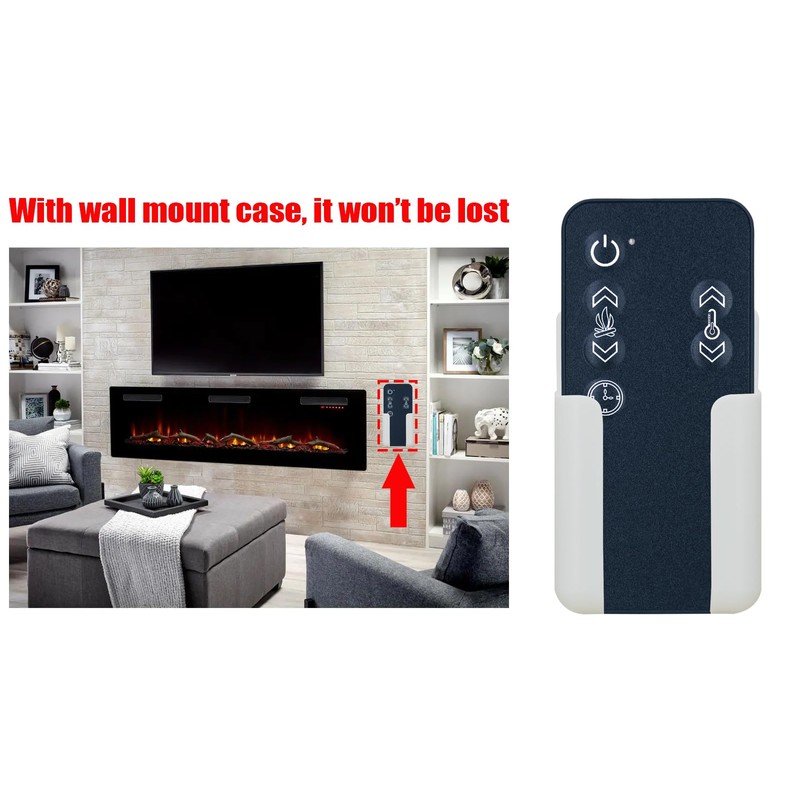Replacement Remote Control for Dimplex Electric Fireplace Heater EF2570G,6909450159,EF2570G-IR,6909451159,9601140600RP,with Wall