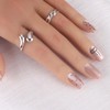 10pcs Handmade Nail Tips Elegant Pink Cents Bride Nail Tips