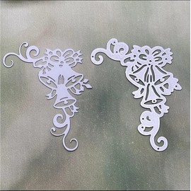 Christmas Bells Metal Die Cuts, Christmas Bells Tassel Decor Metal Cutting Dies Cut Stencils for DIY Scrapbooking Cards Decorative Embossing Paper Dies for Scrapbooking Card Making