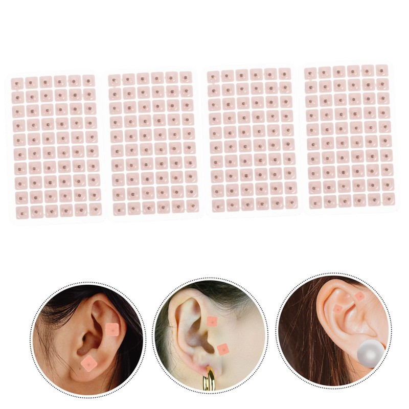 LALAFINA 240pcs Auricular Pressure Pill Patch Acupoint Massage Bean Magnet