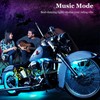 Motorcycle LED Underglow Kit, icicar 8 Pcs APP/RF Control Multicolor