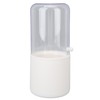 Makeup Brush Holder White with Pearl Filling Rotating 180 Degree