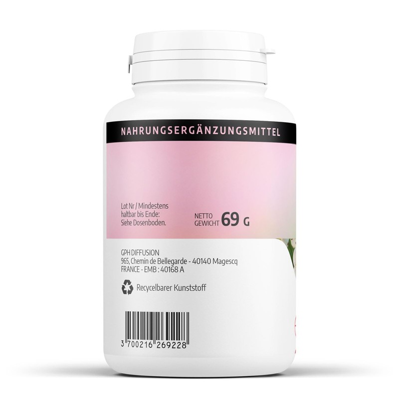 Organic Hawthorn 270 mg 200 Capsules