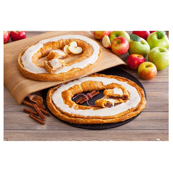 Danish Kringle Pair - Cinnamon Roll & Apple