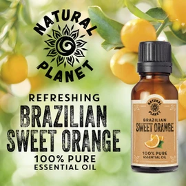 Natural Planet Brazilian Orange Essential Oil 15ML Natural 100% Pure & Undiluted Natural Therapeutic Grade, Cruelty Free