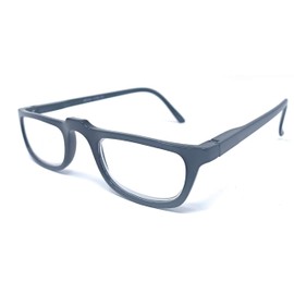 The Felix Rectangle Half Frame Reading Glasses, Unisex Half Rim Readers + 2.50 Black