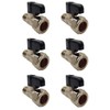 Aumix 15mm x 12mm Isolating Valve with Handle UK Compression