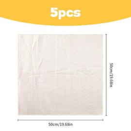 Tabanzhe 5 Pcs Reusable Cheesecloth Set – Unleash Culinary Excellence with Ultra-Fine Muslin Cloths for Cooking, Straining Liquids, Baking, and Cheese Making, 50x50CM