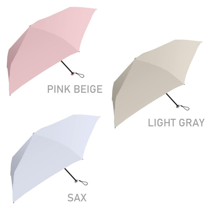 Nakatani AMANE Women's Folding Umbrella, Air+ Black, 834-006, Hand Opening,