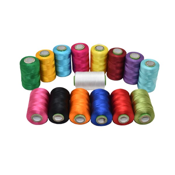 HUNNY-BUNCH Embroidery Silk Thread for Making Jewellery Tassels, Embroidery Crafts,