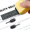 12Pcs Identity Theft Protection Roller Stamp Ink,Black Replacement Rolling Ink