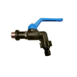 S&M 's & m 180033 – Tap Area Anti-Frost 3/4, POLYPROPYLENE Black, Half Blue Color with Toma Automatic Plastic