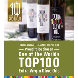 Organic Extra Virgin Olive Oil – Extra Peaceful Cold Pressed Mediterranean Olive Oil – Fair Trade, Non GMO, Kosher EVOO Cooking Oil – Top 100 Olive Oils in the World, 25.3oz