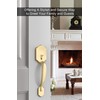 goldenwarm Gold Front Door Handle, Entry Door Handle and Reversible