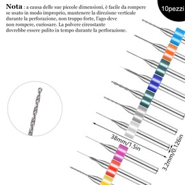 fanshiontide 57-Piece Mini Hand Drill Set with Micro Twist Drill Bits for Drilling Tools Model Making DIY