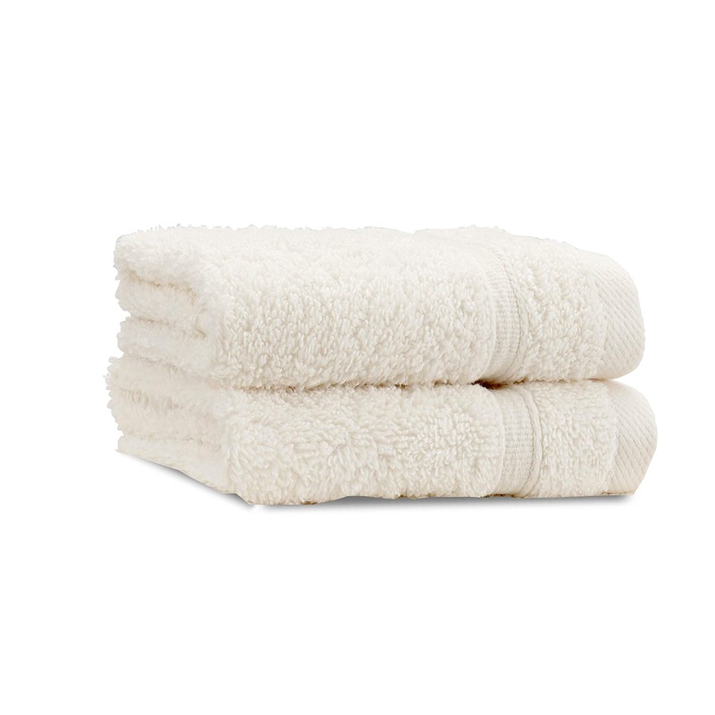 Catherine Lansfield Zero Twist Face Cloth Pair Cream