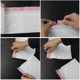 Doryh 30 Gallon Drawstring Trash bags, White, 65 Counts