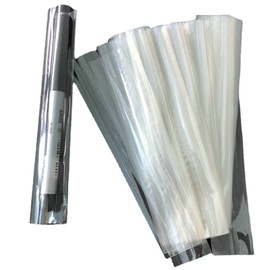 Boxonly 100 Pack Shrink Wrap Bags 9.8 x 3 cm Transparent Unscented Double Port Shrink Wrap for Packaging Gift DIY DIY Project