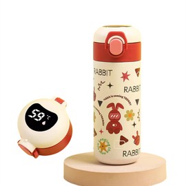 Zundo 480 ml Thermos Flask, Vacuum Insulated Cup Water Bottle Made of 316 Stainless Steel (Red)