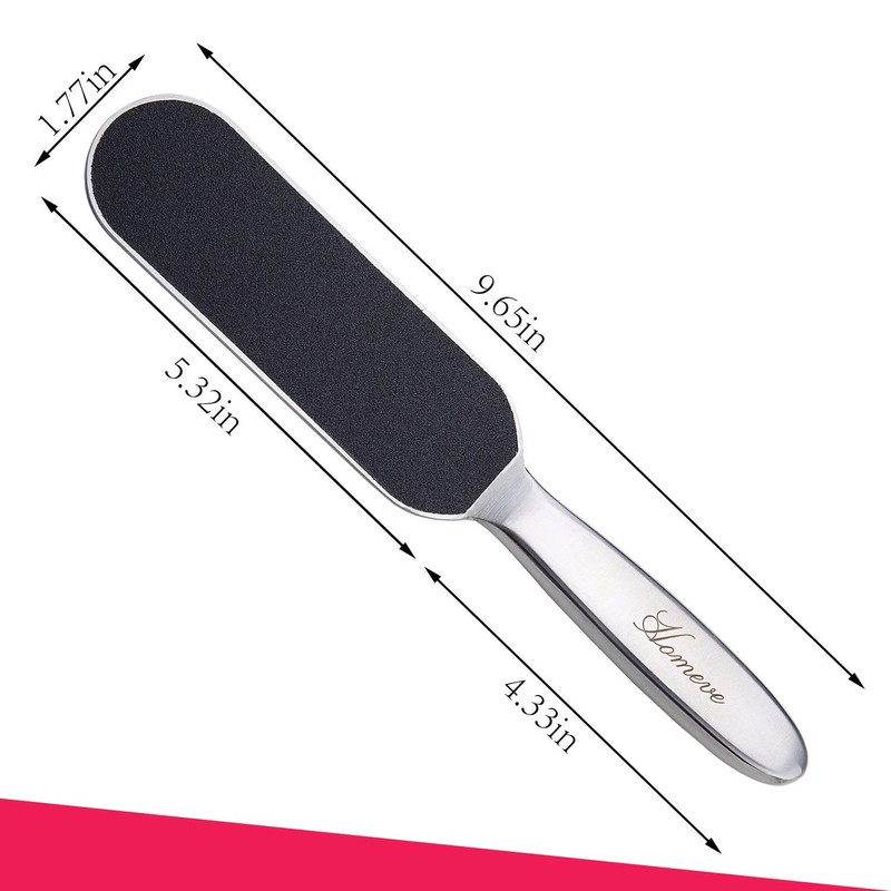 Professional Pedicure Foot File - Reusable Stainless Steel Cracked Skin
