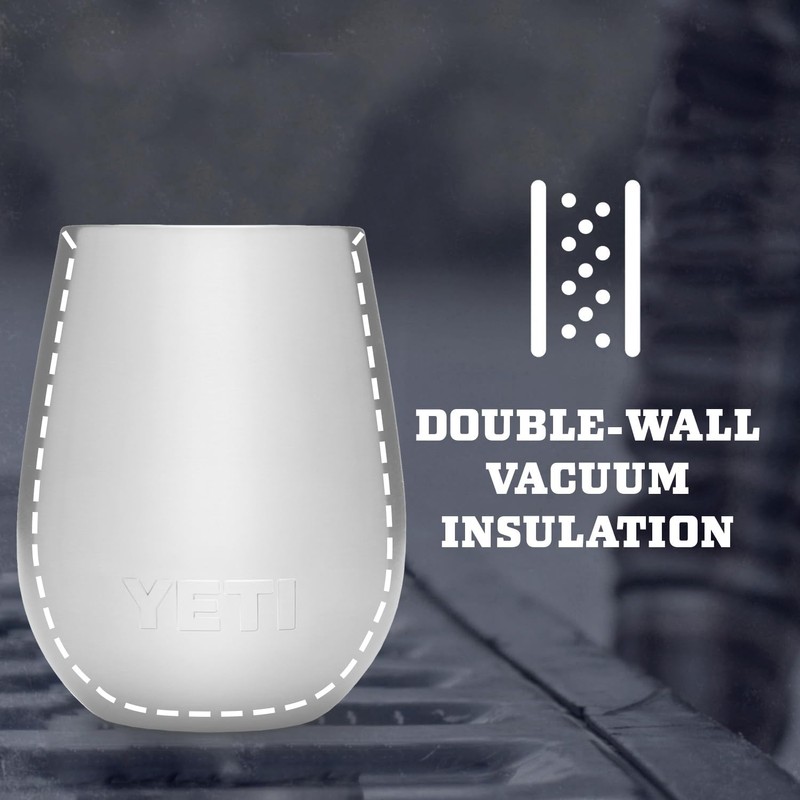 YETI Rambler 10 oz Wine Tumbler, Vacuum Insulated, Stainless Steel