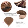Clip-In Real Hair Extensions, Double Weft 8-Piece Set, Remy Hair