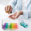 Weekly Pill Organizer 2 Time a Day，Pill Dispensers， Pill Box